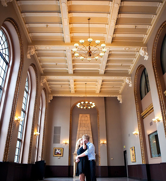 Another sneak peek.  Engagements at an awesome old hotel.