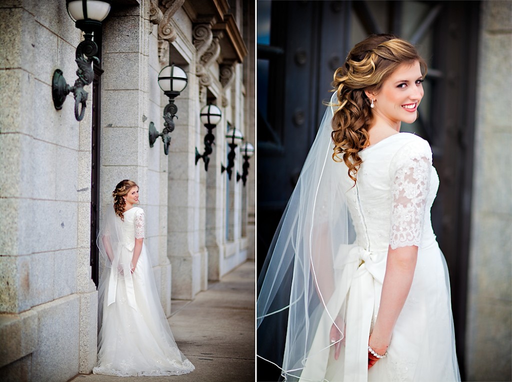 beautiful photos of a bride at utah state's capitol love these bridals!