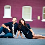 h engagement photographer shoots in the mountians flowers downtoan and saltair