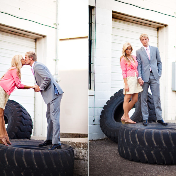 Part one of this cute engagement photo shoot!