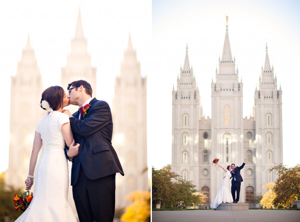 temple square wedding at the salt lake city temple in the empire room at jsmb